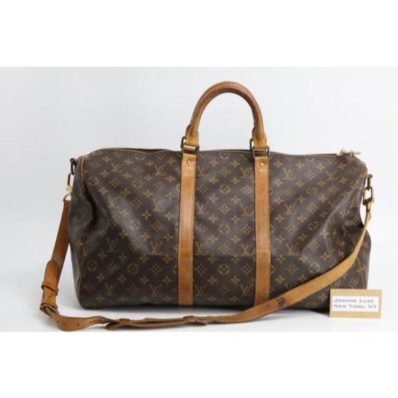 Louis Vuitton Keepall Bandouliere Duffle With Lock Brown Monogram Canvas… - Picture 11 of 11